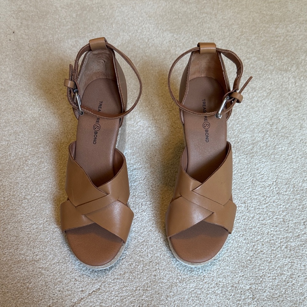 Treasure & Bond Women's Tan Espradille Wedges